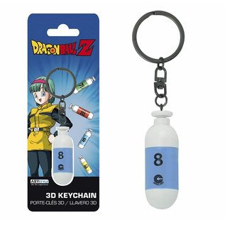 AbysSTyle Porte-clés - Dragon Ball Z - Capsule Bleue Numéro 8 3D en Plastique