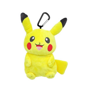 ShoPro Pochette - Pokémon Pocket Monsters - Pikachu en Peluche avec Clip 8"