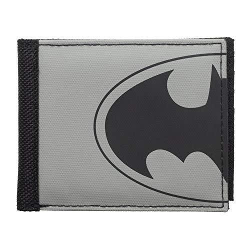 Wallet - DC Comics Batman - Demi Logo in Faux Leather Gray Bifold - Chez  Rhox Geek Stop