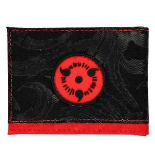 Bioworld Wallet - Naruto Shippuden - Sharingan Pupil Uchiha Black and Red Fabric Bifold