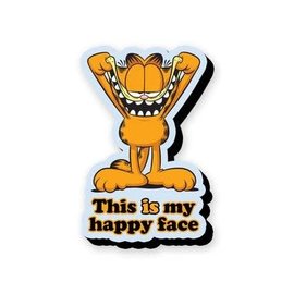 NMR Magnet - Garfield - This is my Happy Face Wood 3D