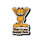 NMR Aimant - Garfield - This is my Happy Face en Bois 3D