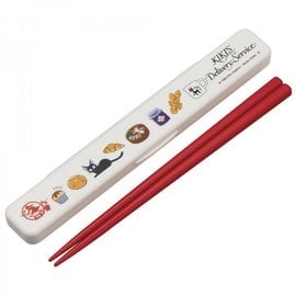 Skater Chopsticks - Studio Ghibli Kiki's Delivery Service - Jiji and Pastries 18cm with Case