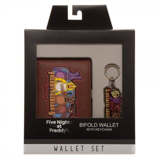 Bioworld Wallet - Five Nights at Freddy's - Freddy Fazbear's Pizza Bifold with Keychain