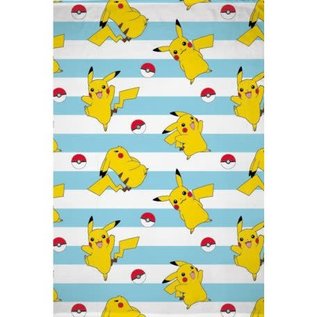 Halantex Blanket - Pokémon - Pikachu and Poké Balls Plush Throw