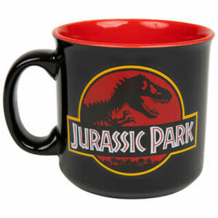 Silver Buffalo Tasse - Jurassic Park - Logo Noire et Rouge avec Bords Incurvés 20oz