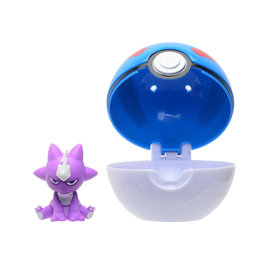 Jazwares Figurine - Pokémon - Accessoire pour ceinture Clip 'n' go Toxel et Great Ball