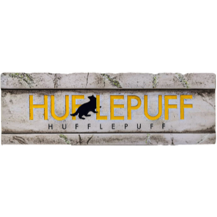 Spoontiques Desk Sign - Harry Potter - Hufflepuff on Stone Effect