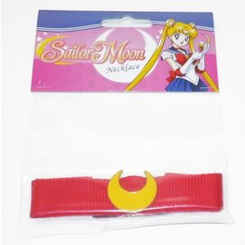 Great Eastern Entertainment Co. Inc. Collier - Sailor Moon - Choker Rouge avec Lune de Usagi Tsukino