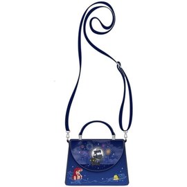 Loungefly Handbag - Disney The Little Mermaid - Ariel, Flounder and Sebastian In Front of the Fireworks Crossbody Bag in Faux Leather