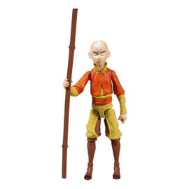 McFarlane Figurine - Avatar the Last Airbender - Avatar Aang Articulé avec Bâton de Maître de l'Air 5"