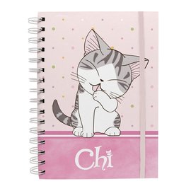 AbysSTyle Notebook - Chi's Sweet Home - Chi Lick her Paw Pink