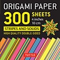 Tuttle Origami Paper - Tuttle - Stripes and Solids Design 300 Squares of 10 cm