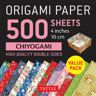 Tuttle Papier pour Origami - Tuttle - Design de Chiyogami 500 Carrés de 10 cm