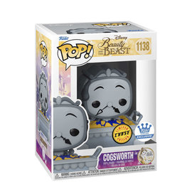 Funko Funko Pop! - Disney Beauty and the Beast - Cogsworth (Black & White) 1138 *Chase* *Funko Shop Exclusive*