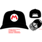 Bioworld Casquette - Nintendo Super Mario - M de Mario Noire Snapback