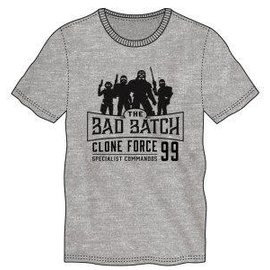 Bioworld T-shirt - Star Wars - The Bad Batch Specialist Commando 99 Gray