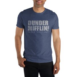 Bioworld Tee-Shirt - The Office - Dunder Mifflin Inc, Paper Company Bleu