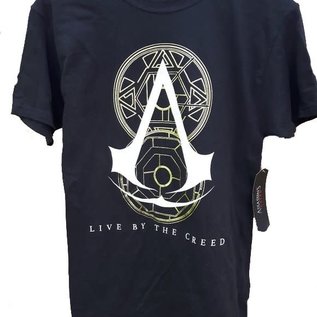 Bioworld Tee-Shirt - Assassin's Creed - "Live by the Creed" Doré et Noir