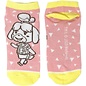 Bioworld Chaussettes - Animal Crossing - Isabelle, Tom Nook et KK Slider en Blanc Paquet de 3 Paires Courtes Chevilles