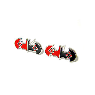 Bioworld Boucle d'Oreilles - DC Comics - Harley Quinn en Symbole de Batman