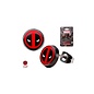 Bioworld Boucles d'Oreilles - Marvel Deadpool - Logo de Deadpool en Acier Inoxydable