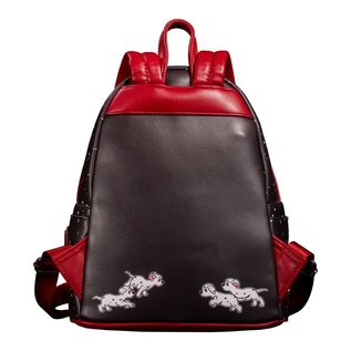 Loungefly Mini Backpack - Disney Villains 101 Dalmatians - Cruella Driving Car Red and Black Faux Cuir