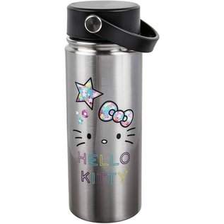 Bioworld Travel Bottle - Sanrio Hello Kitty - "Star Light, Star Bright" in Stainless Steel 17oz