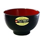 Marujyu Bowl - Maruju - Brush Effect Style Laquered Red and Black for the Soup 400ml