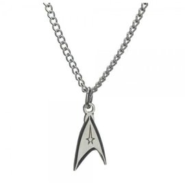 Bioworld Necklace - Star Trek - Starfleet Command Silver