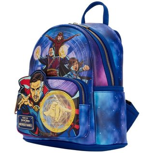 Loungefly Mini Backpack - Marvel Dr Strange in The Multiverse of Madness - Dr Strange and Company Glow in the Dark Faux Leather