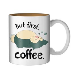 Silver Buffalo Tasse - Pokémon - Snorlax But First, Coffee 20oz