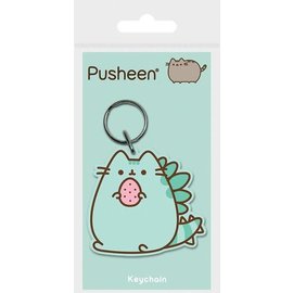 Pyramid International Porte-clés - Pusheen - Pusheen Dino Tenant un Oeuf en Caoutchouc