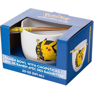 Silver Buffalo Bol - Pokémon - Pikachu No.025 pour Ramen avec Baguettes 6" 591ml