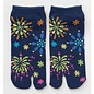 Kaya Socks - Tabi - Fireworks Blue 1 Pair 25-28cm