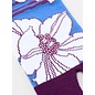 Kaya Socks - Tabi - Poppies White Blue and Purple 1 Pair 23-25cm