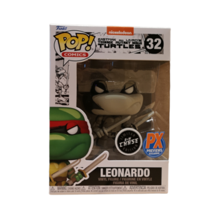 Funko Funko Pop! Comics - Nickelodeon Eastman and Laird's Teenage Mutant Ninja Turtles - Leonardo (Black and White) 32 *CHASE* *PX Preview Exclusive*