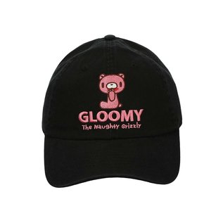 Bioworld Casquette - Gloomy Bear - Gloomy the Naughty Bear Brodée Ajustable Noir et Rose