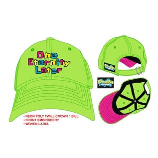 Bioworld Casquette - SpongeBob SquarePants - "One Eternity Later" Ajustable Rose et Vert Lime