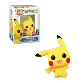 Funko Funko Pop! Games - Pokémon - Pikachu Waiving (Flocked) 553 *Only at Zavvi Exclusive*