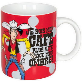 Konitz Tasse - Lucky Luke - "Je Bois mon Café Plus Vite que mon Ombre" 10oz