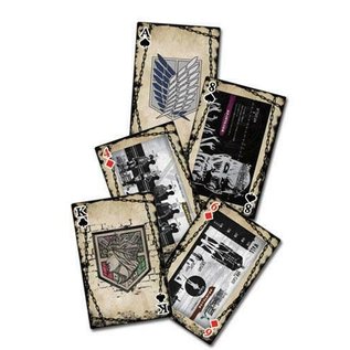 Great Eastern Entertainment Co. Inc. Playing Cards - Attack On Titan - Levi Black and White