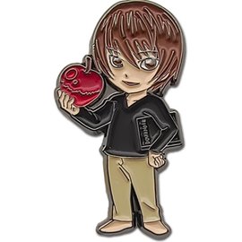Great Eastern Entertainment Co. Inc. Pin - Death Note - Light Yagami with Apple and Death Note in Metal with Enamel