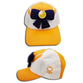 Great Eastern Entertainment Co. Inc. Baseball Cap - Sailor Moon - Sailor Venus Uniform Yellow and White Snapback Adjustable