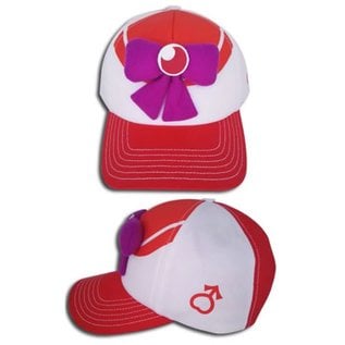 Great Eastern Entertainment Co. Inc. Baseball Cap - Sailor Moon - Sailor Mars Uniform Red and White Snapback Adjustable