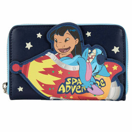Loungefly Wallet - Disney Lilo and Stitch - Lilo and Stitch in The Spacial Adventure attraction Faux Leather