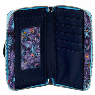 Loungefly Wallet - Disney Lilo and Stitch - Lilo and Stitch in The Spacial Adventure attraction Faux Leather