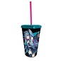 AbysSTyle Travel Glass - Hatsune Miku 初音ミク- Miku Design Pink and Cyan with Straw 16oz