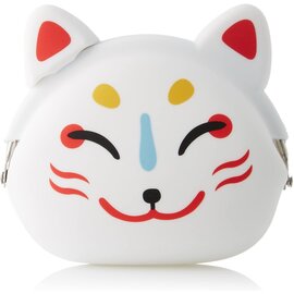 P+G Design Coin Purse - Mimi Pochi Japan - Fox Mask in Silicone