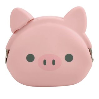 P+G Design Coin Purse - Mimi Pochi Friends - Boo the Pig in Silicone